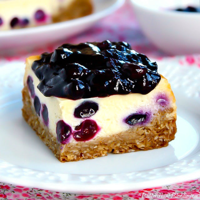 Blueberry Bliss Cheesecake Bars