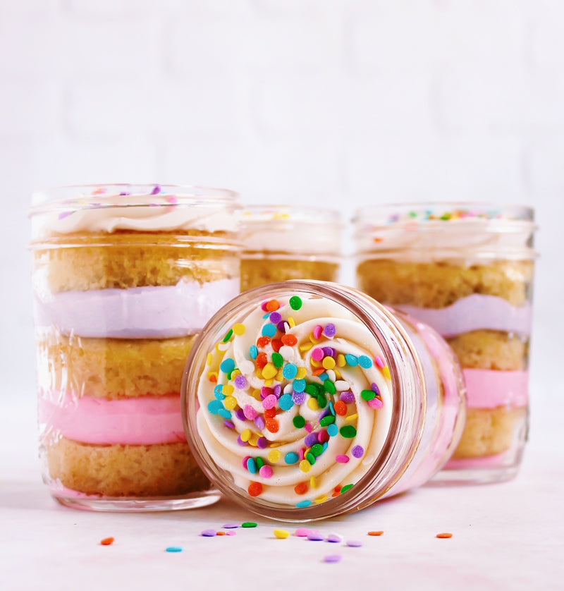 Confetti Layer Cake Jars