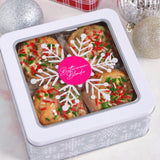 Pre-order: Merry & Bright Birthday Cake Cookies with Holliday Gift Tin - Ships Monday 12/8