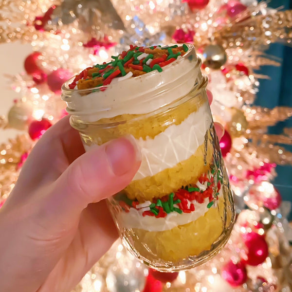 Christmas Layer Cake Jars