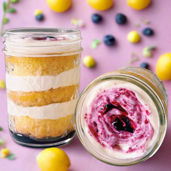 Mother’s Day special! Lemon Blueberry Layer Cake Jars - Ships Wednesday 5/7