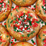 Pre-order: Merry & Bright Birthday Cake Cookies with Holliday Gift Tin - Ships Monday 12/8