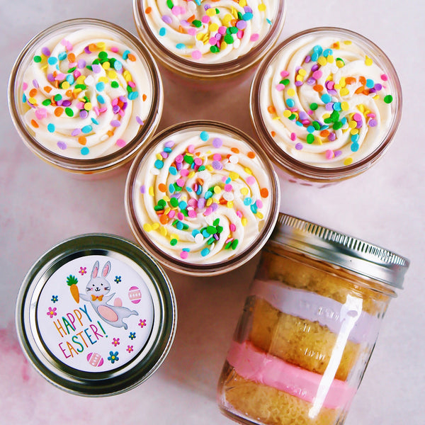 Easter Layer Cake Jars - Choose Your Flavor! - Ships Wednesday 3/27